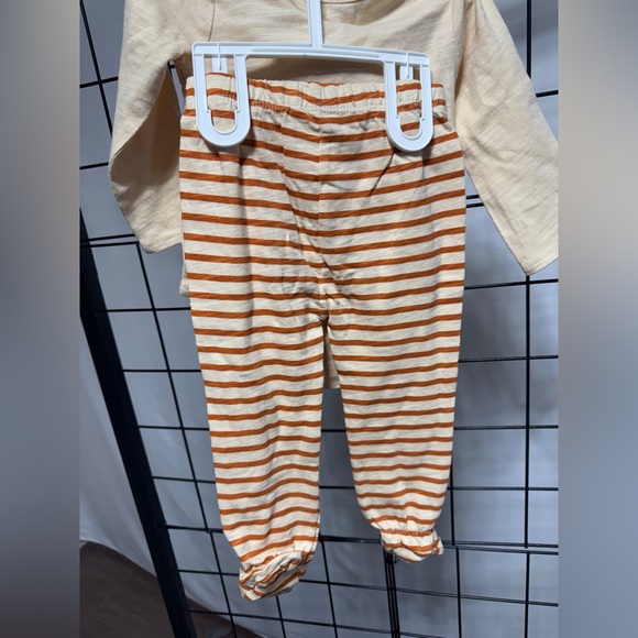 Mud Pie Gobble Turkey 3 pc Outfit Boy Girl Thanksgiving 6-9m NWT Hat Pant Onesie - Picture 5 of 5